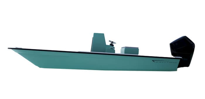 East Cape skiff profile view